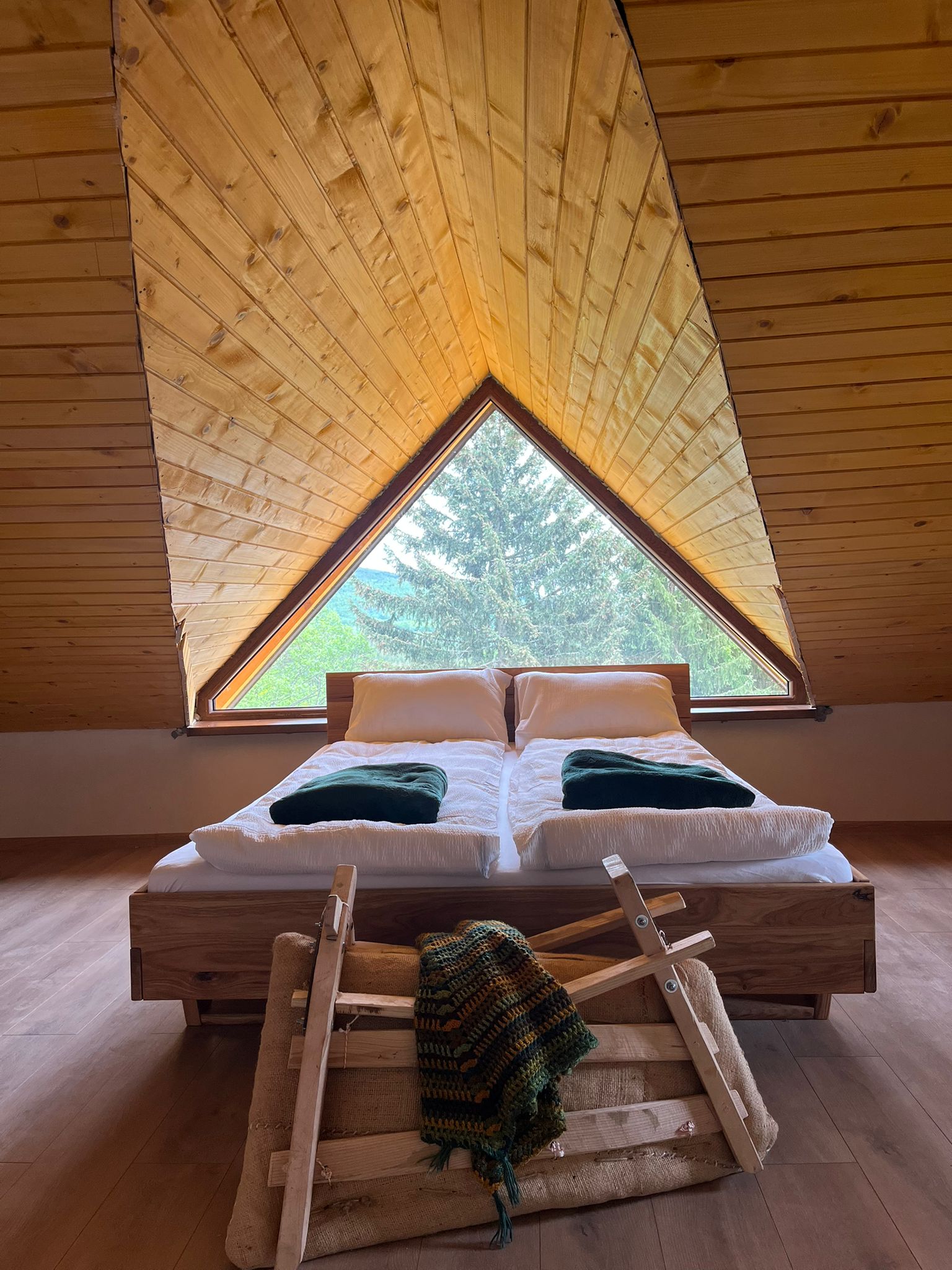 Spavaća soba u glamping kućici